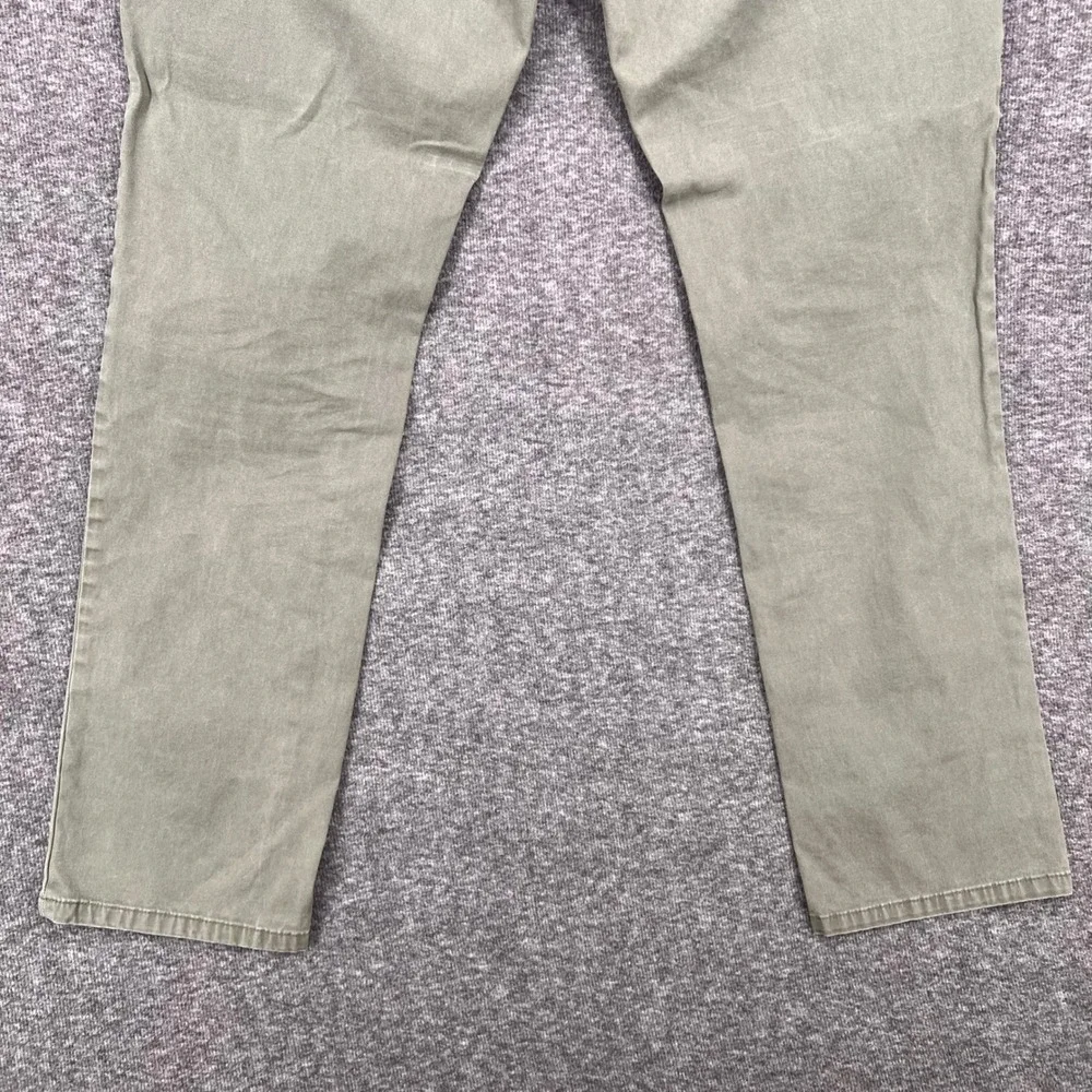English Laundry Mens 5-Pocket Straight Leg 32 Pants Olive Green‎ Stretch Chino